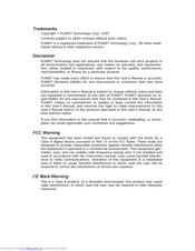 Planet FSD-804P User Manual
