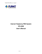 Planet Networking & Communication IPX-2000 User Manual