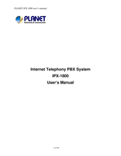 Planet IPX-1800 User Manual