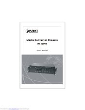 Planet Media Converter Chassis MC-1000R User Manual