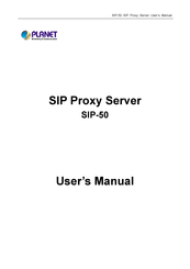 Planet SIP-50 User Manual