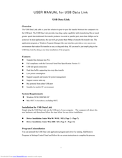 Planet USB Data Link User Manual