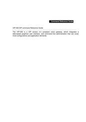 Planet VIP-450 Reference Manual
