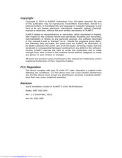 Planet WBT-1000 Quick Installation Manual