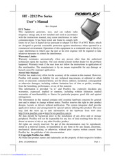 POSIFLEX HT-2212 Pro Series User Manual