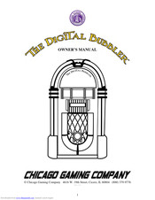 Chicago Gaming 1015 Owner's Manual