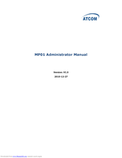 ATCOM MP01 Administrator's Manual