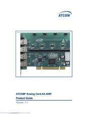 ATCOM AX-400P Product Manual
