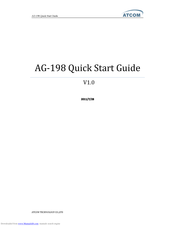 ATCOM AG-198 Quick Start Manual