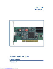ATCOM AX-1E Product Manual