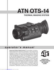 ATN ots-14 Operator's Manual