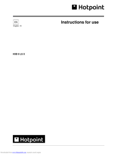 Hotpoint IXT 4 LS X Instructions For Use Manual