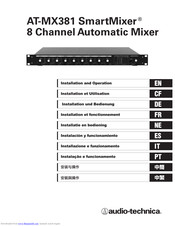 Audio Technica SmartMixer AT-MX381 Installation And Operation Manual