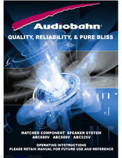 AudioBahn ATB10ET Operating Instructions Manual