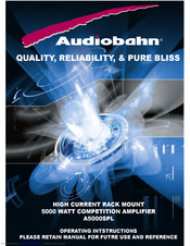 AudioBahn A5000SPL Operating Instructions Manual