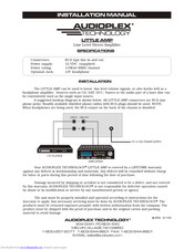 Audioplex LITTLE AMP Installation Manual