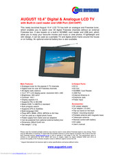 August DA104PF Specification