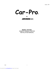 Autopage Car-Pro CPX-RS2 Installation Manual