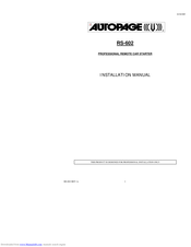 Autopage RS-602 Installation Manual