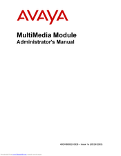 Avaya MultiMedia Module Administrator's Manual