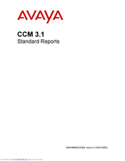 Avaya CCM 3.1 Standard Reports