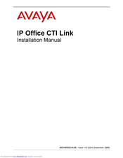 Avaya IP Office CTI Link Installation Manual