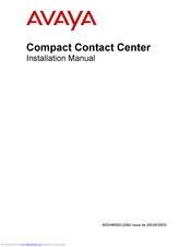 Avaya Compact Contact Center Installation Manual