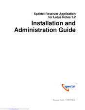 Spectrel Spectel Reserver Application Installation And Administration Manual