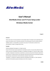 Avermedia TV TUNER BOX User Manual