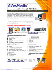 Avermedia AVerTV DVB-T USB2.0 Specification