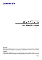 Avermedia M733 AverTV 6 User Manual