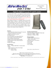 Avermedia DVB-T STB5 Specification