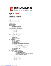 Seaward Apollo 600 Manuals Manualslib