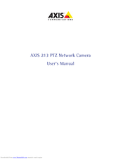 Axis AXIS 213 PTZ User Manual