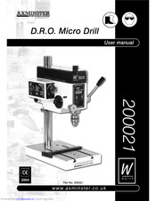Axminster D.R.O. Micro Drill User Manual