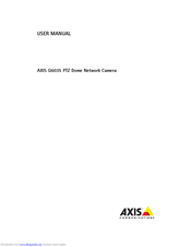 Axis Q6035 PTZ User Manual