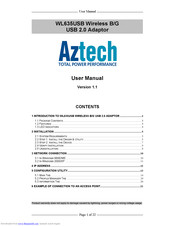 Aztech WL635USB User Manual