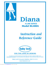 Baby Lock Diana BL480A Instruction And Reference Manual