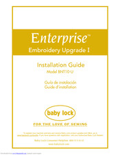 Baby Lock Enterprise BNT10-U Installation Manual