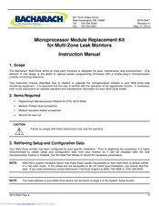 Bacharach Microprocessor Module Replacement Kit Instruction Manual