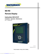 Bacharach MZ-RD Installation & Operation Manual