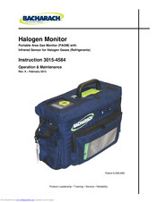 Bacharach Halogen Monitor Instruction