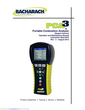 Bacharach Pca3 Operation And Maintenance Manual Pdf Download Manualslib