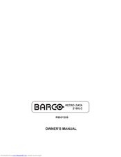 Barco RETRO DATA 2100LC Owner's Manual