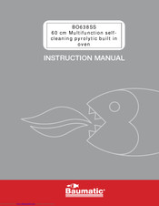 Baumatic BO638SS Instruction Manual