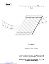 Baxi Solarflo Commissioning, Maintenance & Servicing Manual