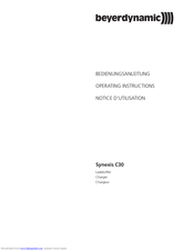 Beyerdynamic Synexis C30 Operating Instructions Manual