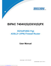 Billion BiPAC 7404VGPX User Manual