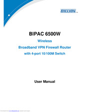 Billion BIPAC 6500W User Manual