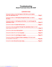 Bissell Powerwash Delux BS-1694F Troubleshooting Manual